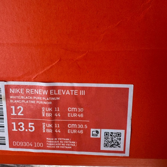 Nike Renew Elevate 3 \'Pure Platinum Black Red\' Men’s Basketball Shoes DD9304 100 main image 6